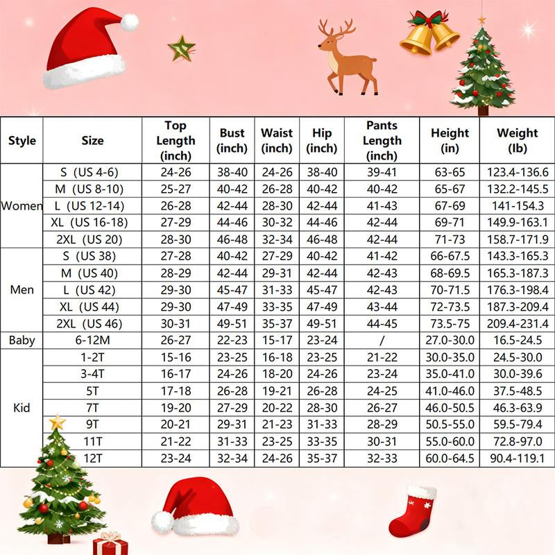 Milalee Matching Christmas Pajamas for Family Two-Piece Long Sleeve Soft and Stretchy Pjs Sets Family Holiday Party Cute Cozy Xmas Sleepwear for Kids 13038-ZC