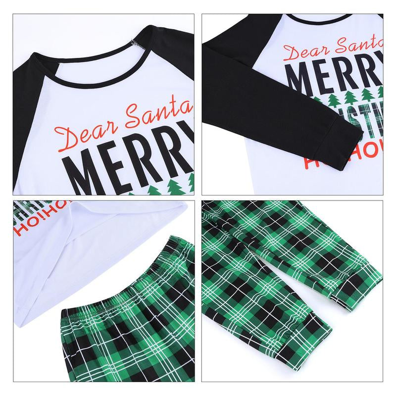 Milalee Matching Christmas Pajamas for Family Two-Piece Long Sleeve Soft and Stretchy Pjs Sets Family Holiday Party Cute Cozy Xmas Sleepwear for Kids 13038-ZC