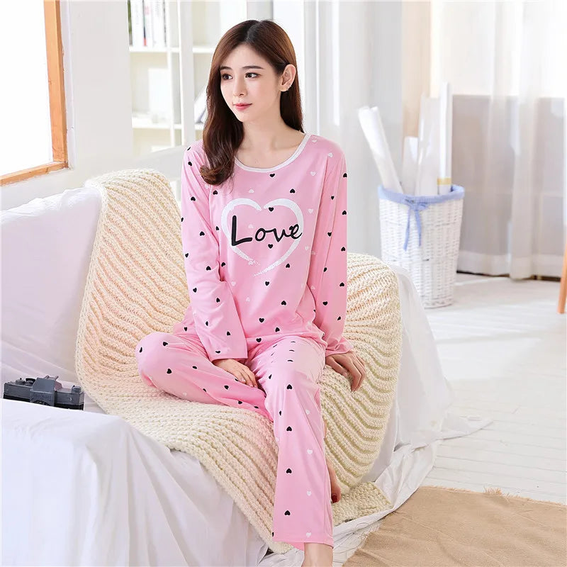 🍵 Autumn Thin Pajama Set 2025 – Suavidad ligera y estilo cute para tus noches