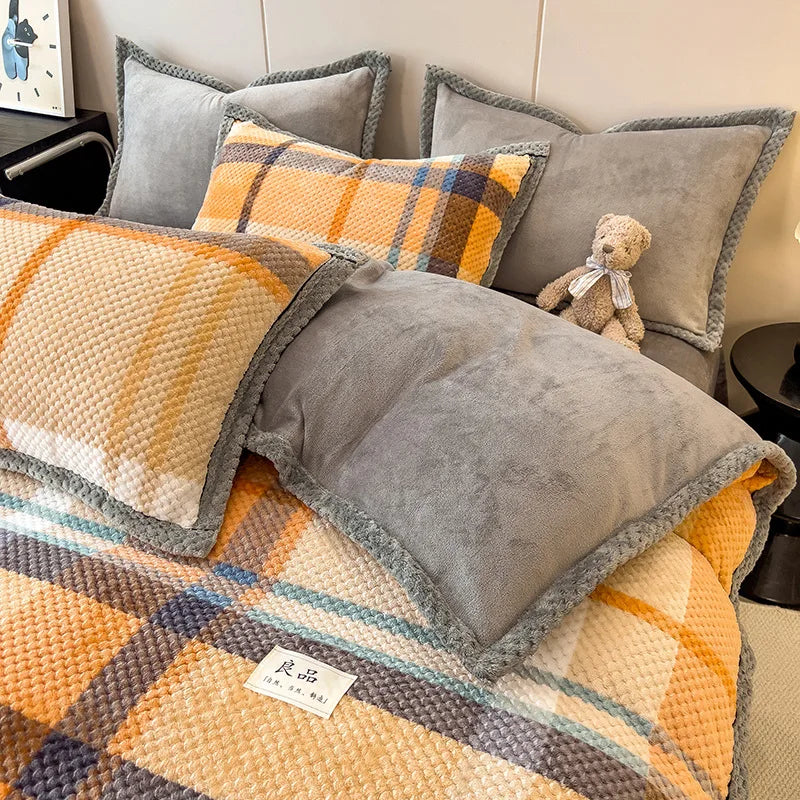 ❄️🛏️ Funda Nórdica de Terciopelo de Invierno – Calidez premium y suavidad total