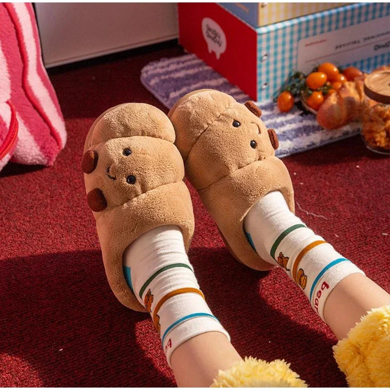 🥐❄️ Winter Croissant Slippers – Suavidad deliciosa para tus pies