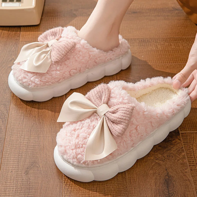 🎀❄️ Winter Warm Fur Slippers – Calidez, suavidad y un toque cute para tus pies