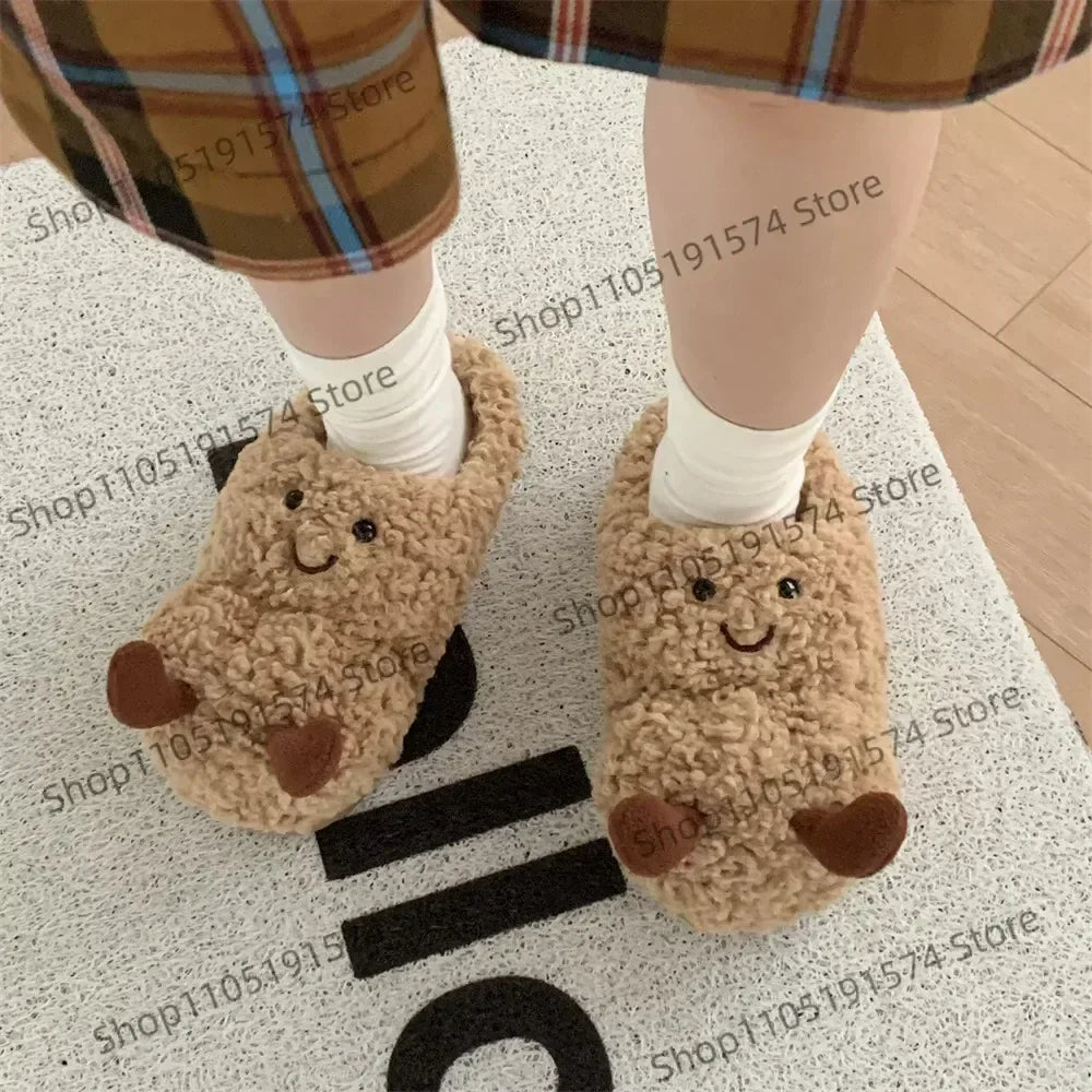 🥜❄️ Pantuflas “Peanut Warm” — Suavidad, Calor y Diversión Para Tus Pies