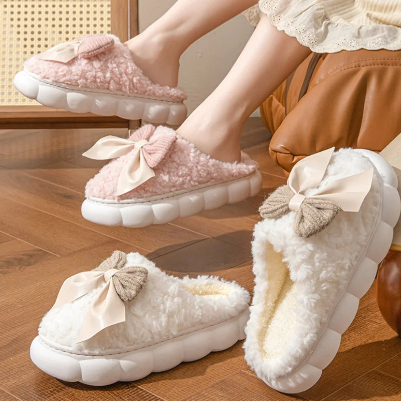 🎀❄️ Winter Warm Fur Slippers – Calidez, suavidad y un toque cute para tus pies