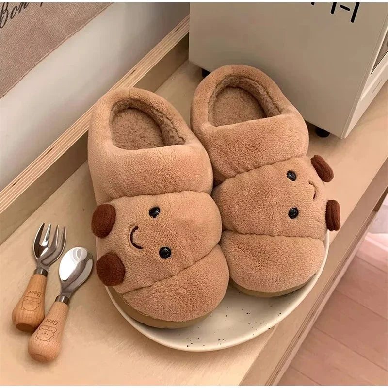 🥐❄️ Winter Croissant Slippers – Suavidad deliciosa para tus pies