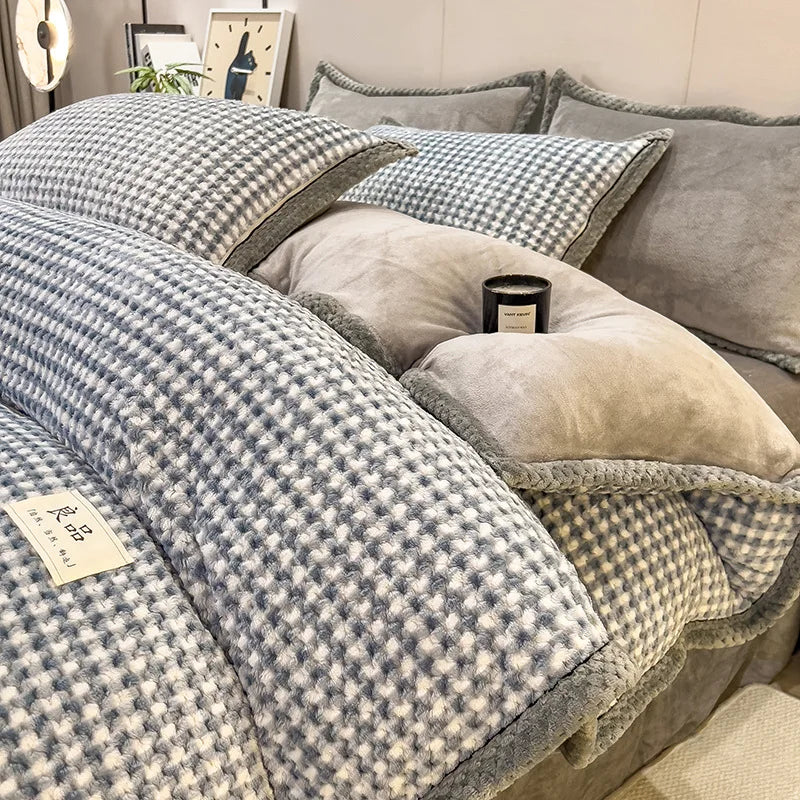 ❄️🛏️ Funda Nórdica de Terciopelo de Invierno – Calidez premium y suavidad total