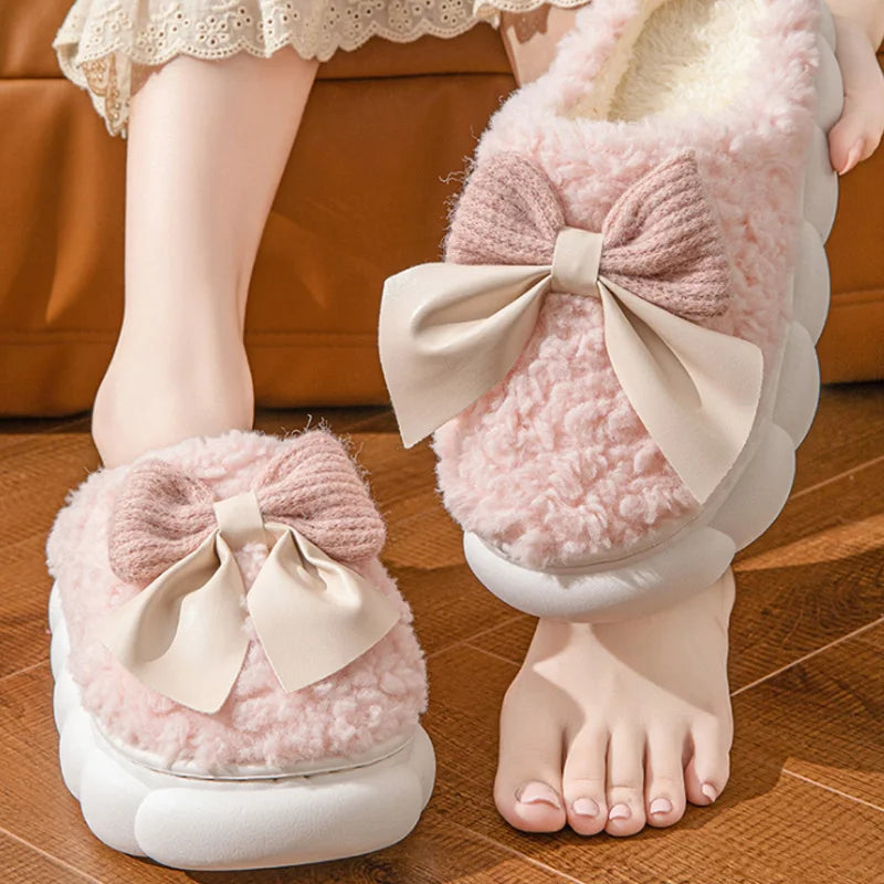 🎀❄️ Winter Warm Fur Slippers – Calidez, suavidad y un toque cute para tus pies