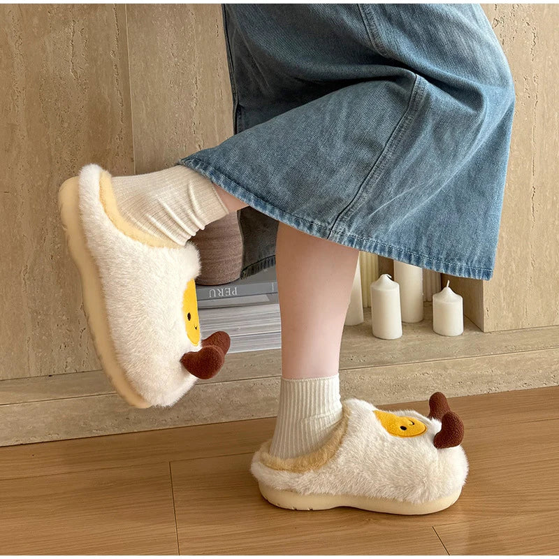 🥐❄️ Winter Croissant Slippers – Suavidad deliciosa para tus pies