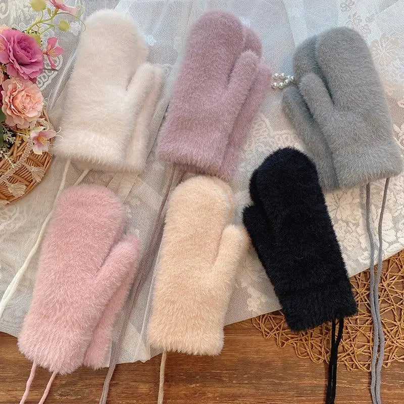 ❄️🧤 Women’s Winter Plush Mittens – Suavidad, abrigo y estilo en cada movimiento