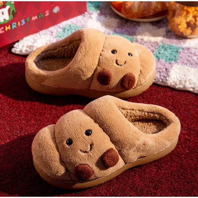 🥐❄️ Winter Croissant Slippers – Suavidad deliciosa para tus pies
