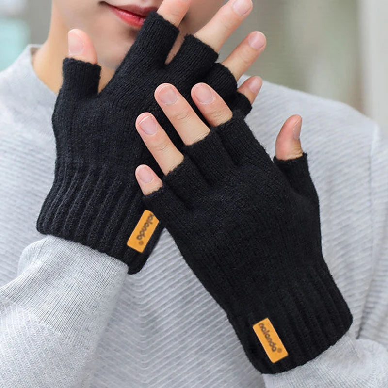 🧤❄️ Fashion Winter Knitted Fingerless Gloves – Calidez, estilo y libertad para tus manos