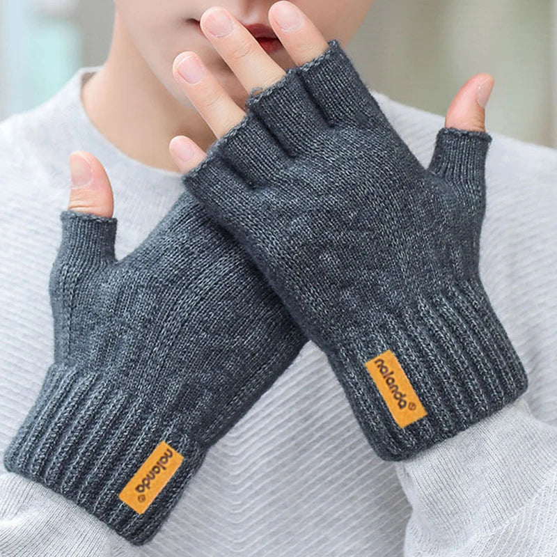 🧤❄️ Fashion Winter Knitted Fingerless Gloves – Calidez, estilo y libertad para tus manos
