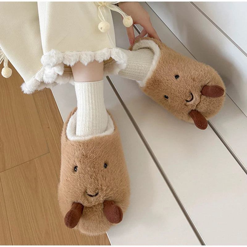 🥐❄️ Winter Croissant Slippers – Suavidad deliciosa para tus pies