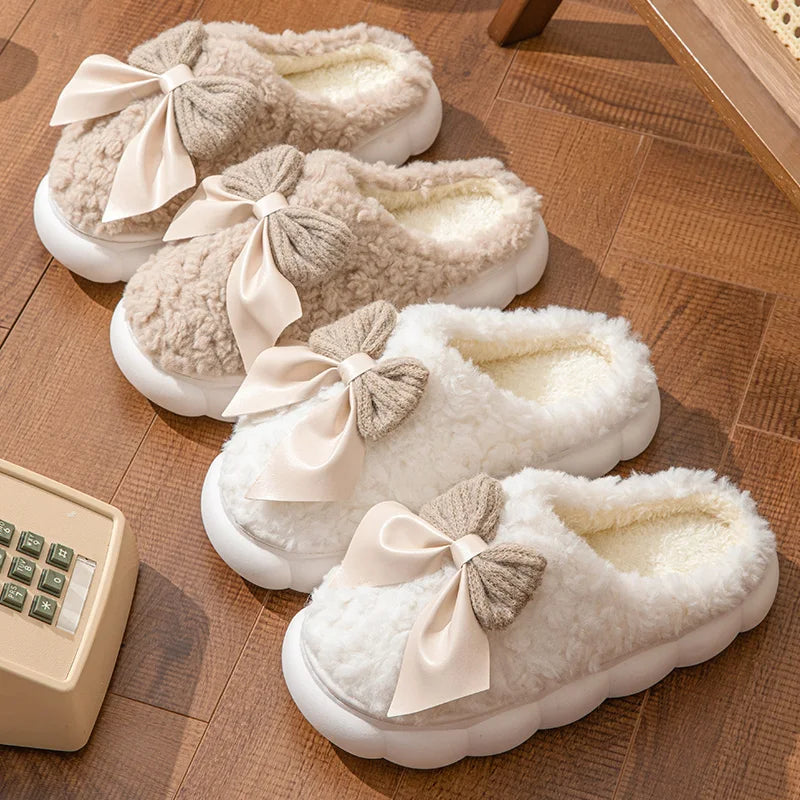 🎀❄️ Winter Warm Fur Slippers – Calidez, suavidad y un toque cute para tus pies