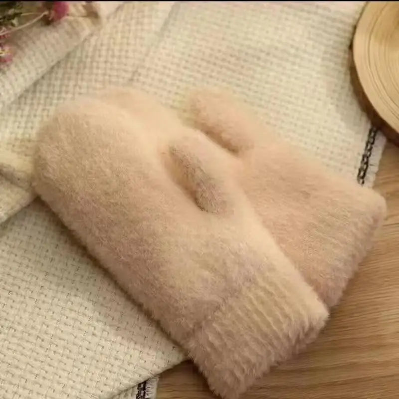 ❄️🧤 Women’s Winter Plush Mittens – Suavidad, abrigo y estilo en cada movimiento