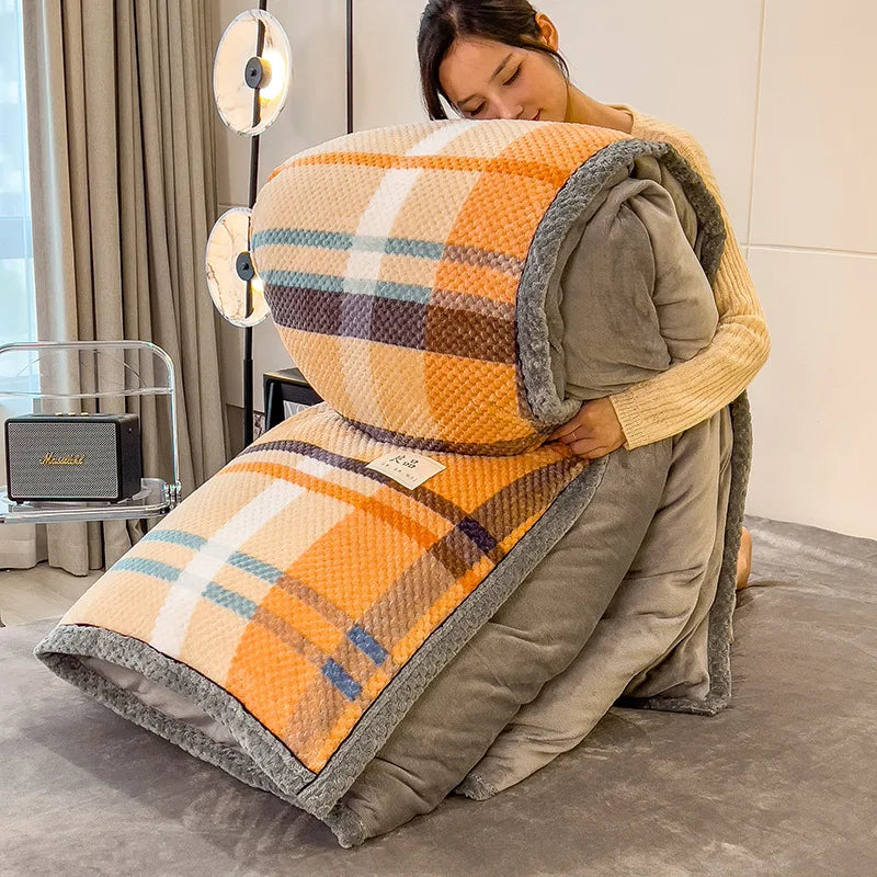 ❄️🛏️ Funda Nórdica de Terciopelo de Invierno – Calidez premium y suavidad total