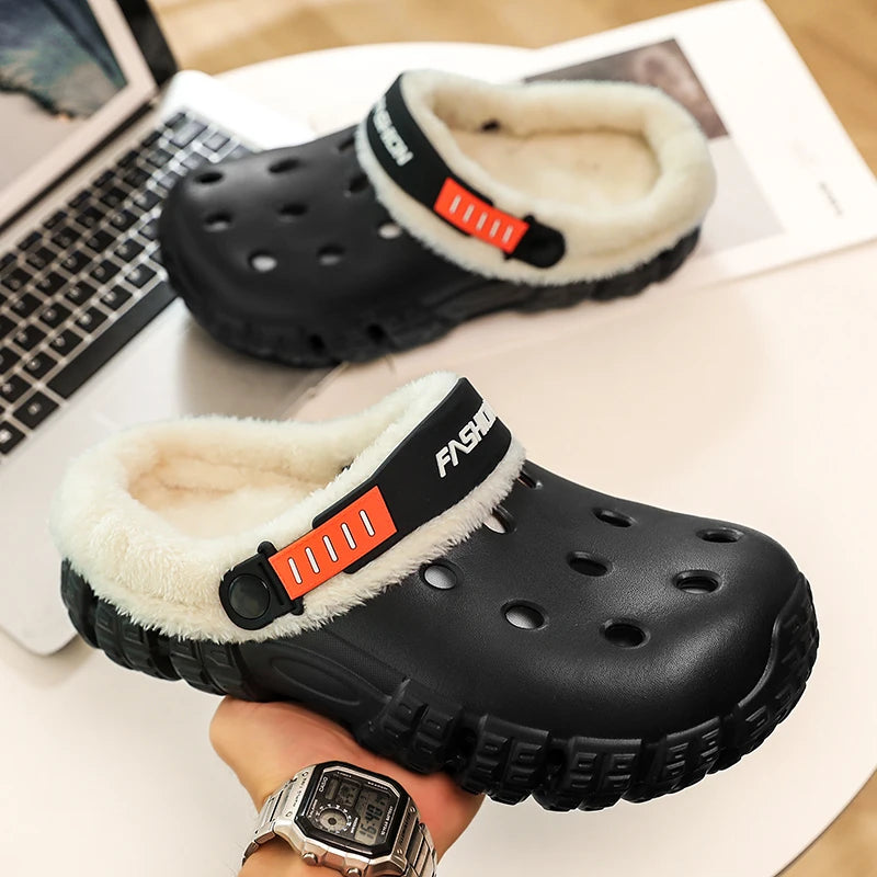❄️👣 Winter Men Warm Slippers – Comodidad cálida para tus días en casa
