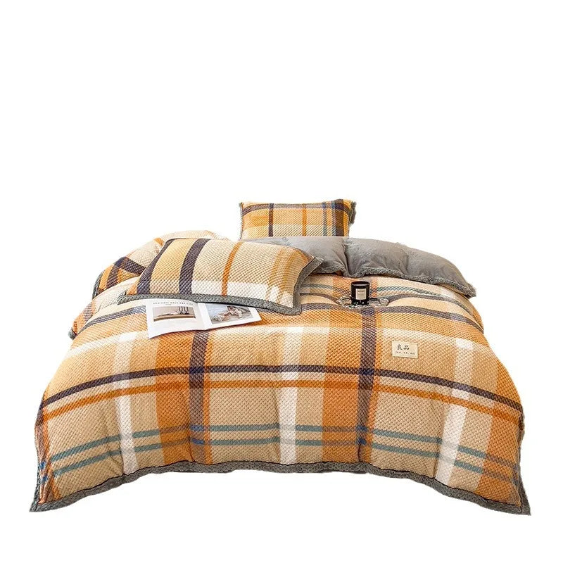 ❄️🛏️ Funda Nórdica de Terciopelo de Invierno – Calidez premium y suavidad total