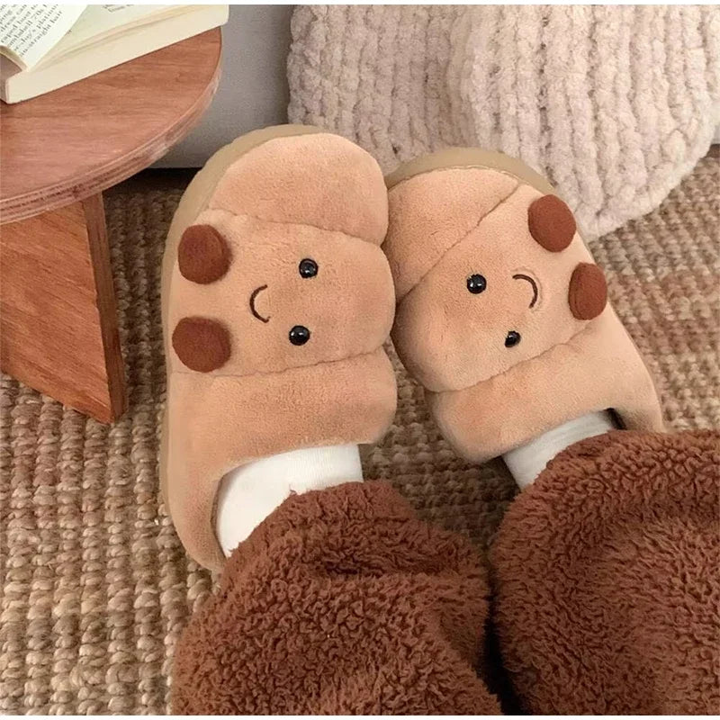 🥐❄️ Winter Croissant Slippers – Suavidad deliciosa para tus pies