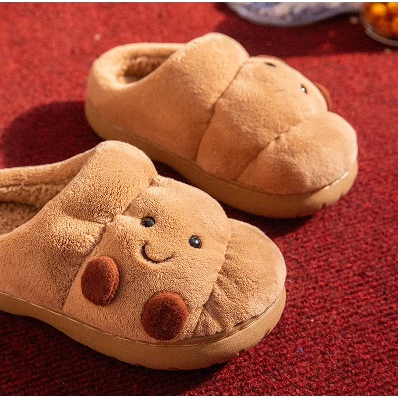 🥐❄️ Winter Croissant Slippers – Suavidad deliciosa para tus pies