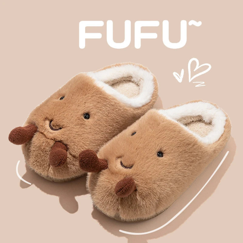 🥐❄️ Winter Croissant Slippers – Suavidad deliciosa para tus pies