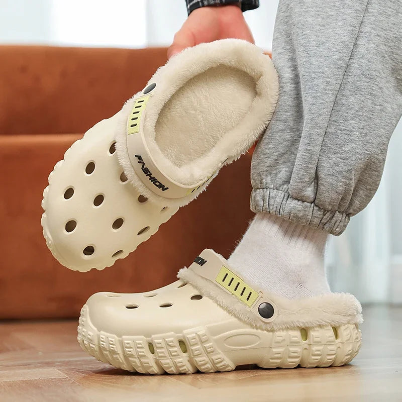 ❄️👣 Winter Men Warm Slippers – Comodidad cálida para tus días en casa