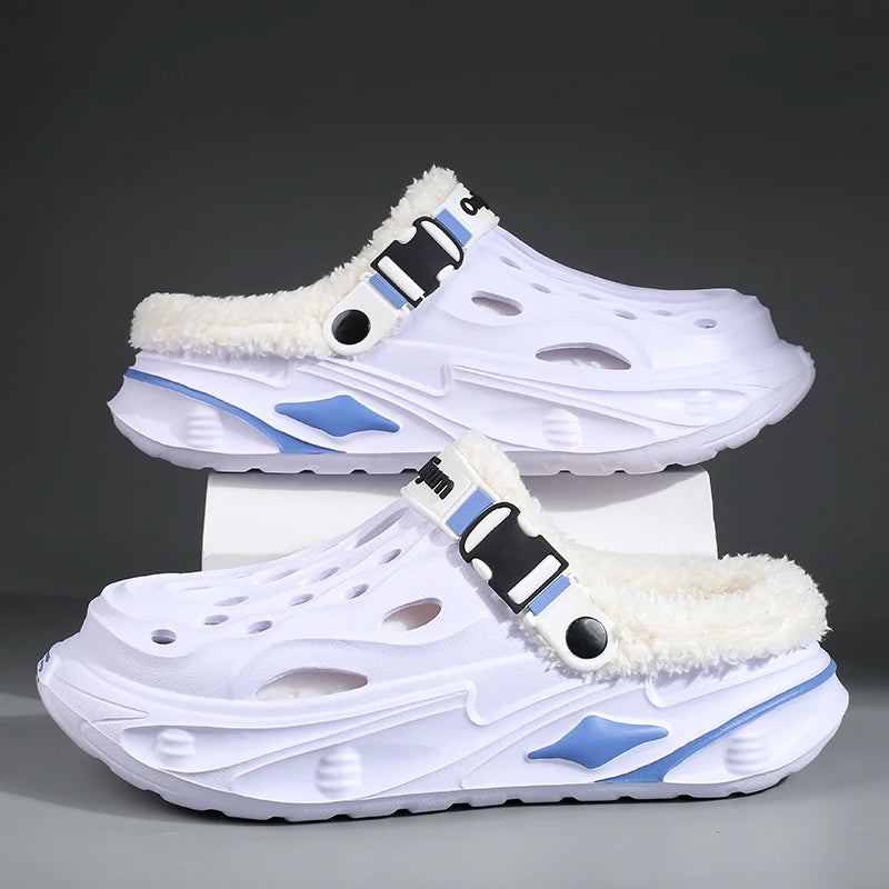 ❄️👞 Fashion Winter Men’s Cotton Slippers – Calidez y resistencia para el día a día