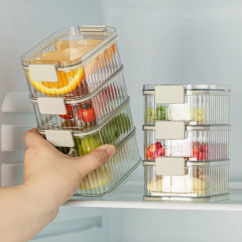 Household Stackable Food Sealing Jar Multi-Layered Seasoning Storage Box Portable All-In-One Kitchen Spices Beans Storage Jar